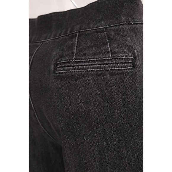 Chico’s Platinum Ultimate Fit 0.5 Jeans Black Wash Denim Straight Leg Stretch - Picture 8 of 12